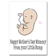 From Your Little Bump Mothers Day Card